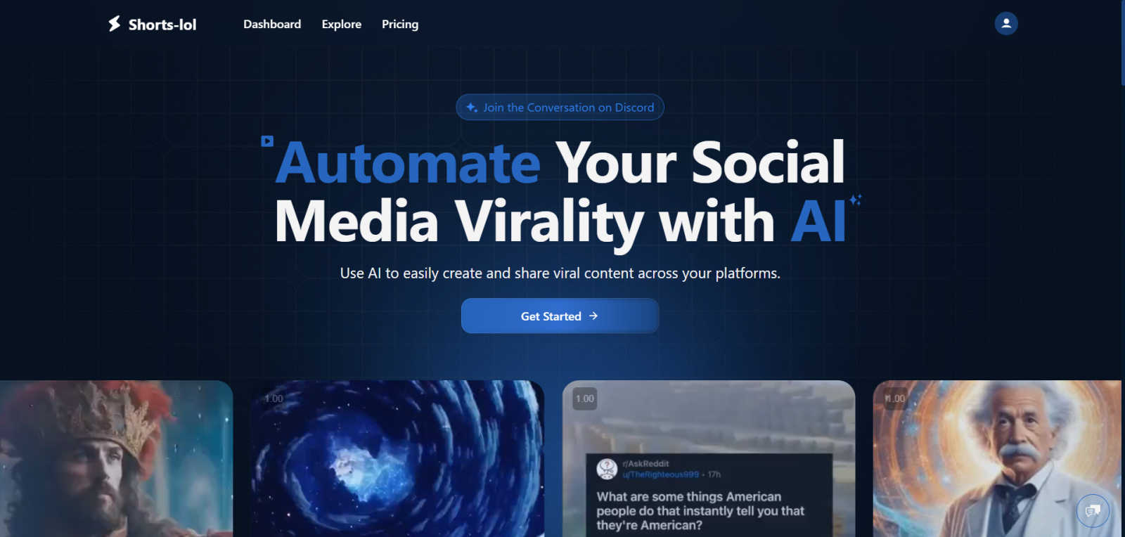 Shorts-lol application interface and features