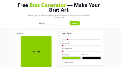 Brat Generator - AI tool for productivity