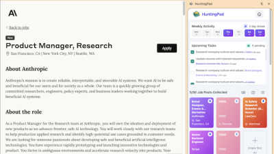 HuntingPad - AI tool for productivity