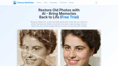Restore Old Photos - AI tool for productivity