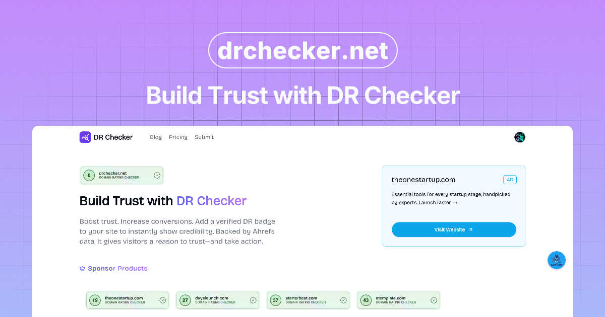 DR Checker application interface and features