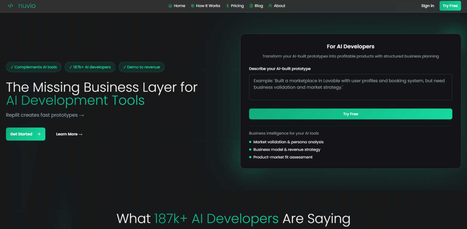Nuvio application interface and features