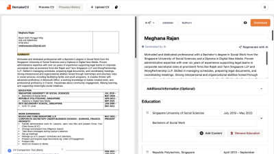 RemakeCV - AI tool for productivity