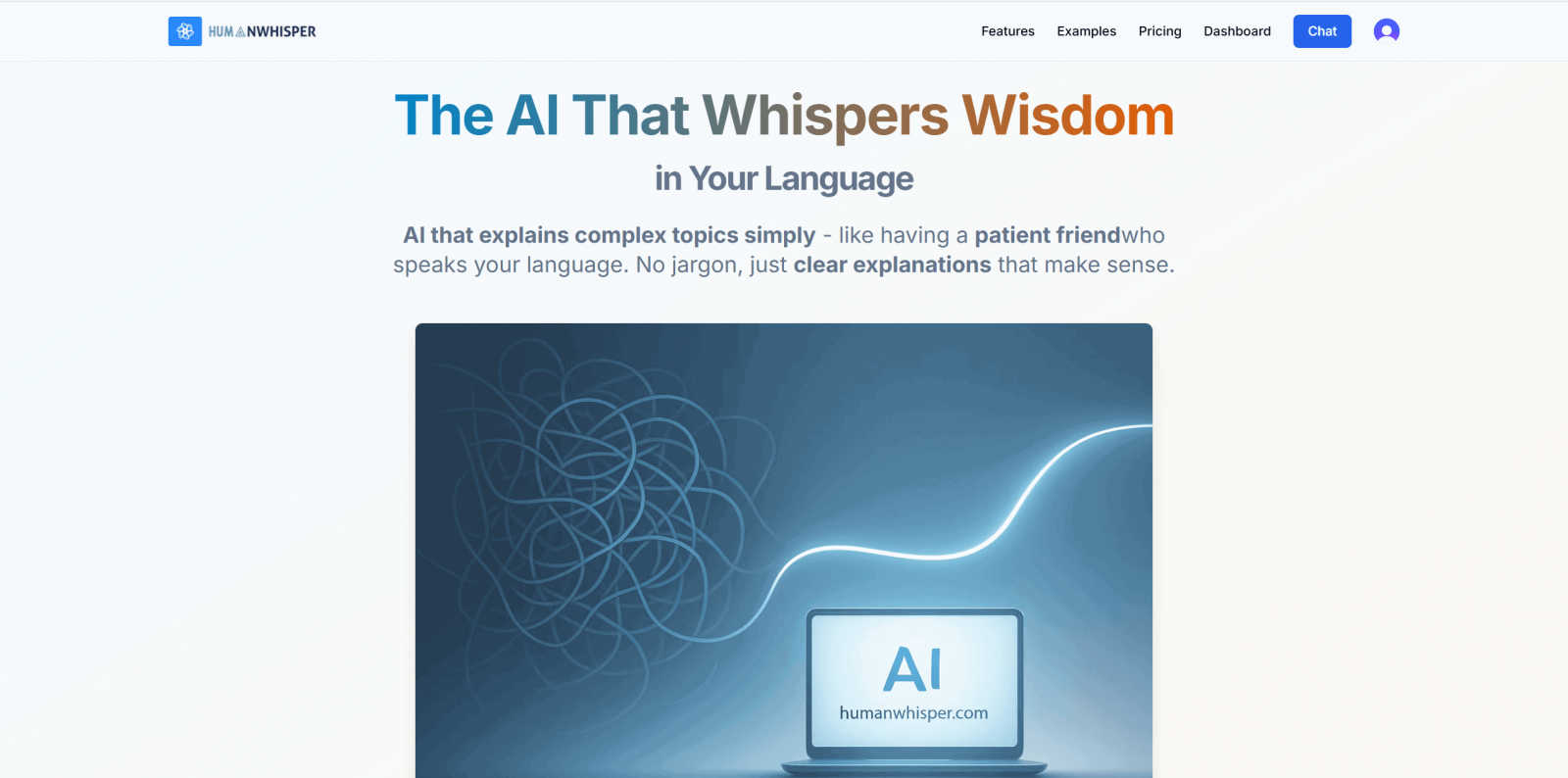 HumanWhisper application interface and features