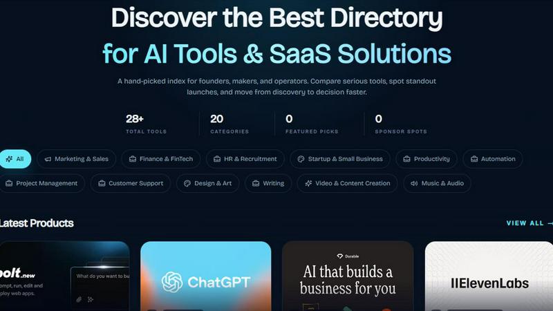 AiIndex application interface and features