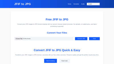 JFIF to JPG Converter - AI tool for productivity