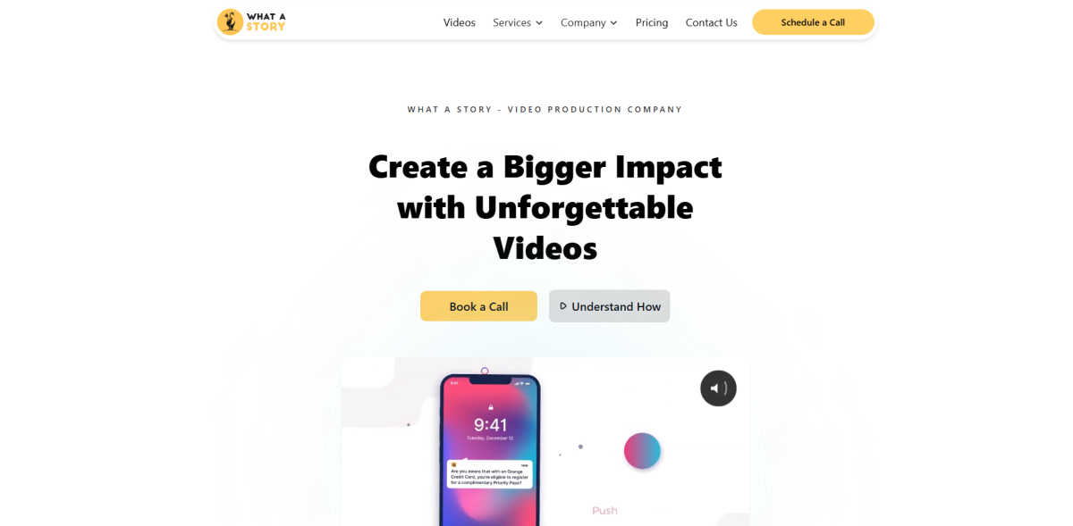 What a Story application interface and features