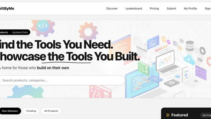 BuiltByMe application interface and features