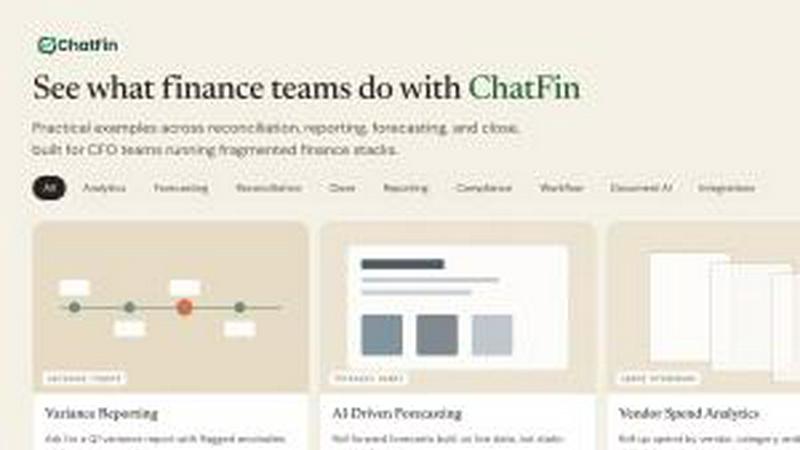 ChatFin application interface and features