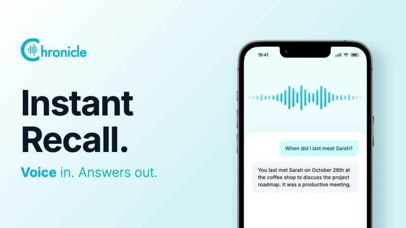 Chronicle application interface and features