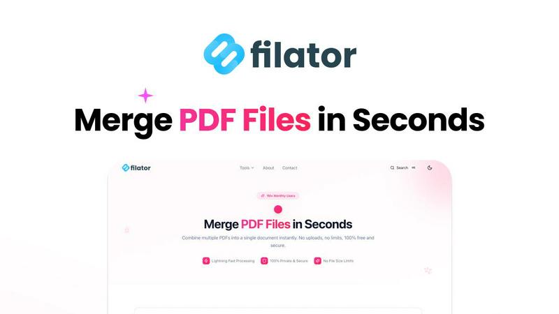 Filator application interface and features