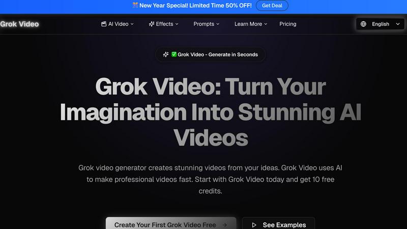 Grok Video screenshot