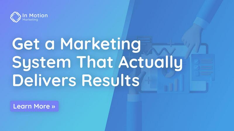 In Motion Marketing application interface and features