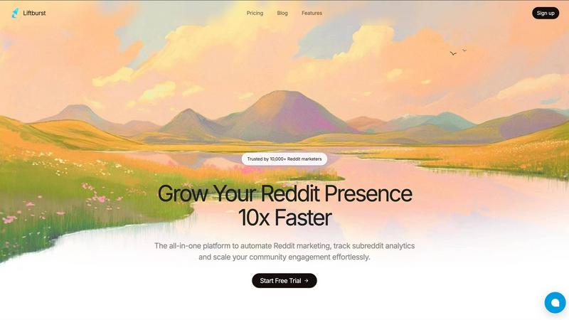 Liftburst application interface and features