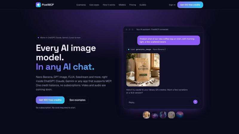 PixelMCP application interface and features