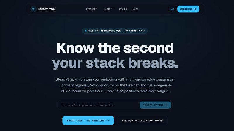 steadystack application interface and features