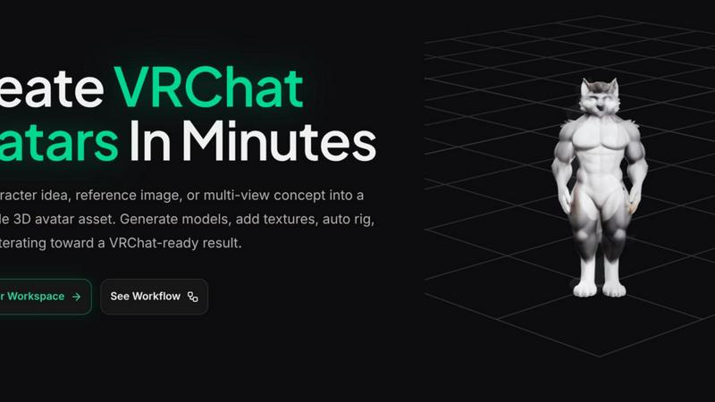 VRChat Avatar Maker application interface and features