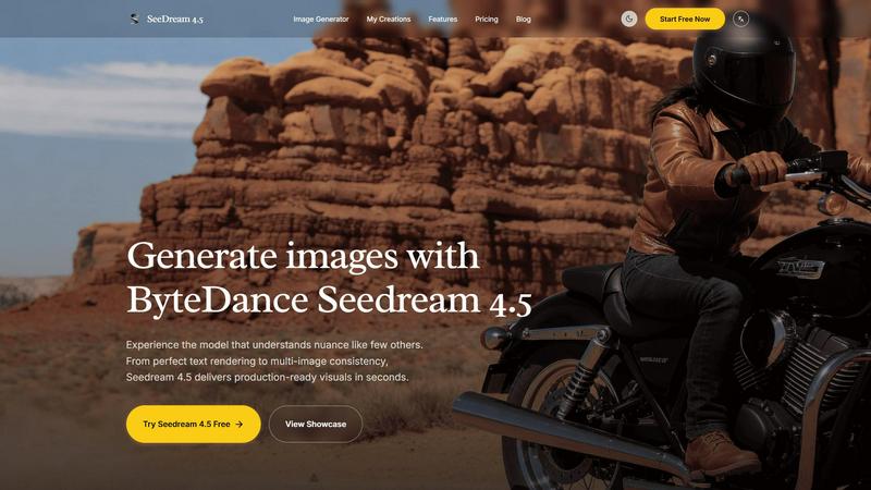 SeedreamImageGenerator application interface and features