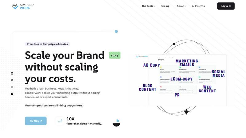 Simpler Work application interface and features
